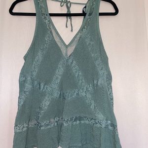 American Eagle Top with Lace